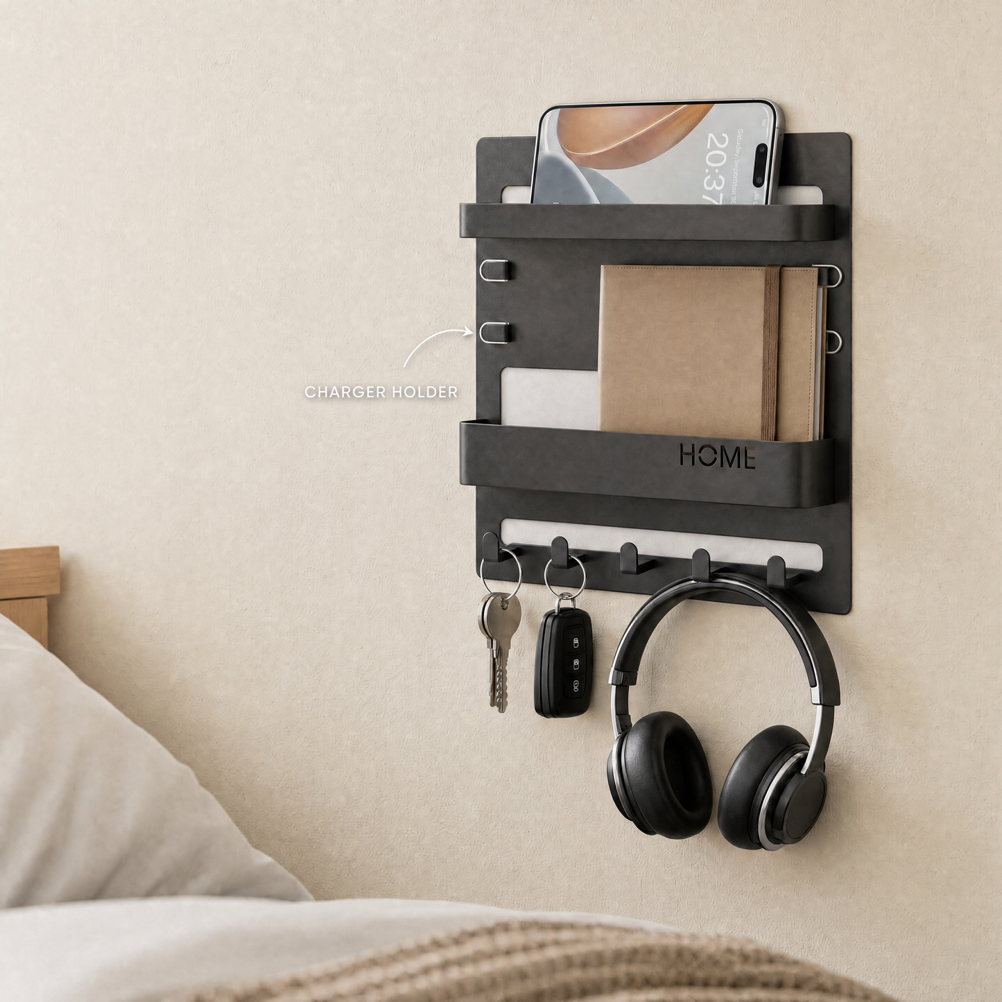 DormDock™ 2.0 - Bedside Organizer